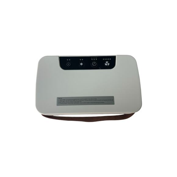 In Box Portable Air Cooler Fan w/ Humidifier LED Light Timer Mini AC Leather - Picture 6 of 7